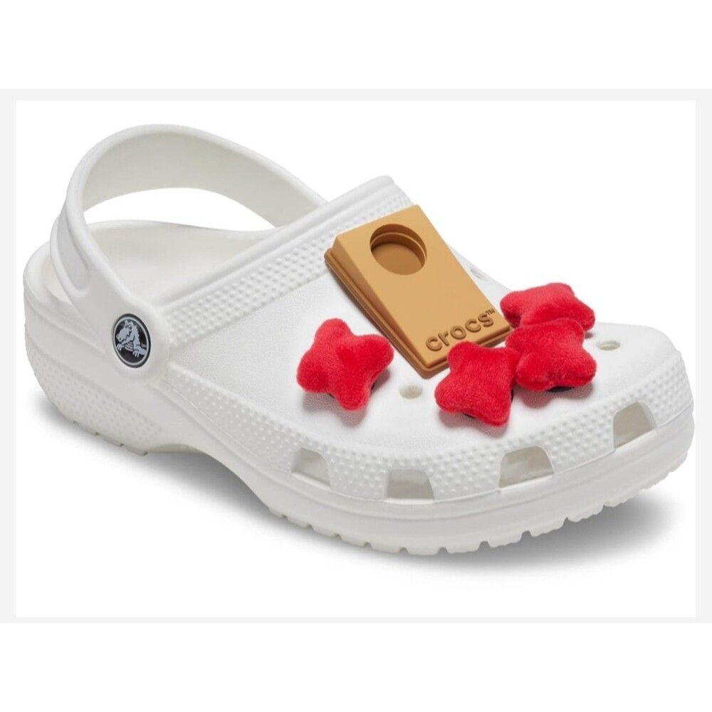 Crocs Jibbitz Shoe Charms Cornhole 5 Pieces Red